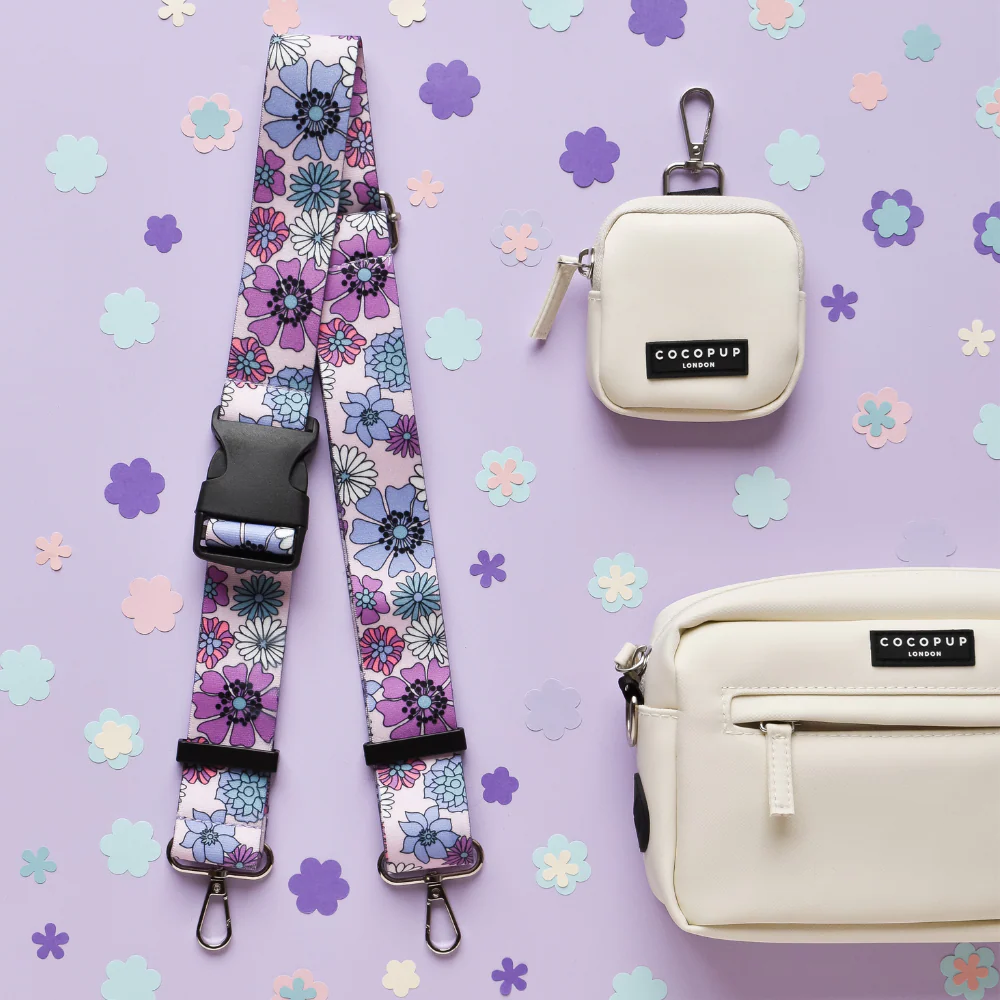 Bum Bag Strap - Pastel Flowers - Image 4