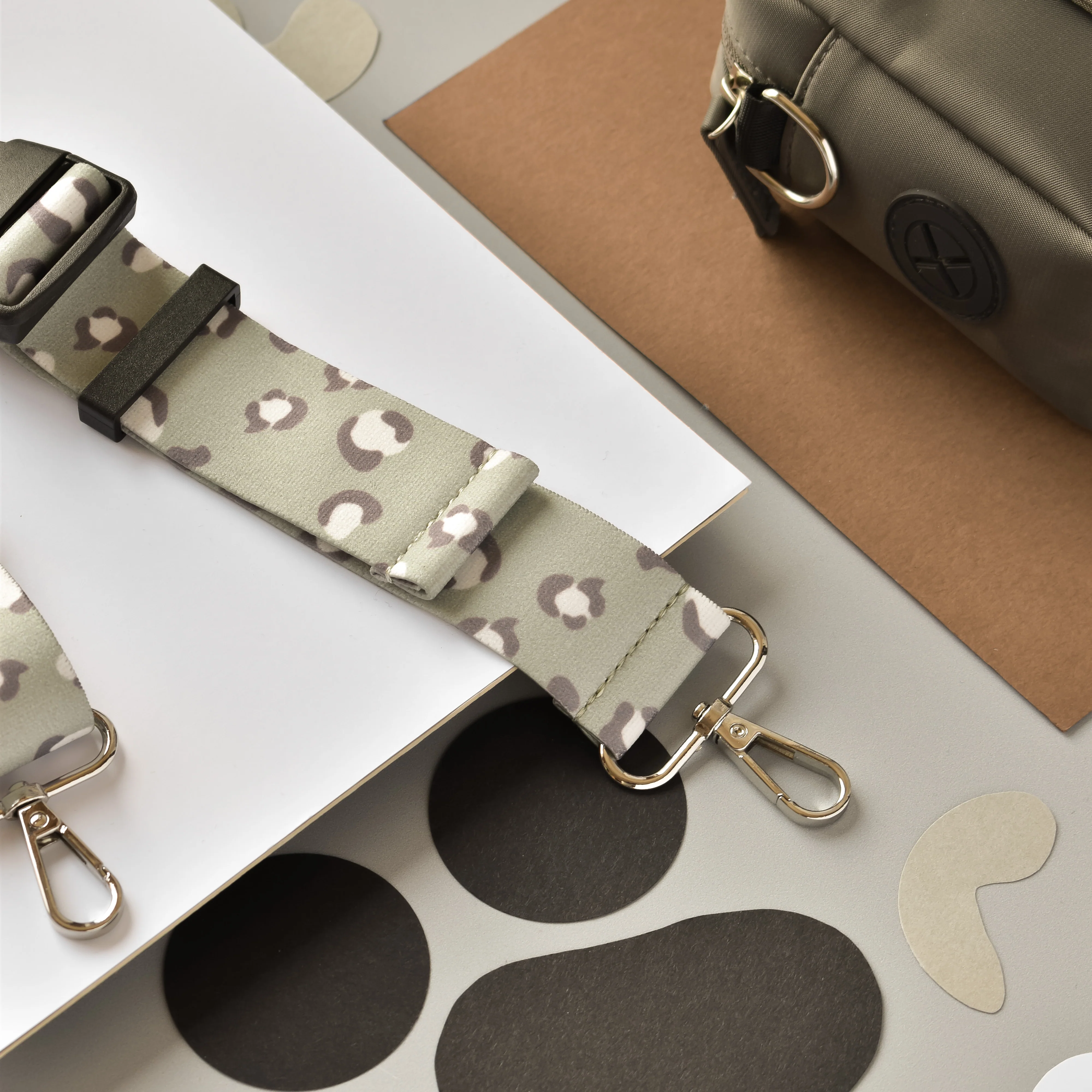 Bum Bag Strap - Sage Leopard - Image 12