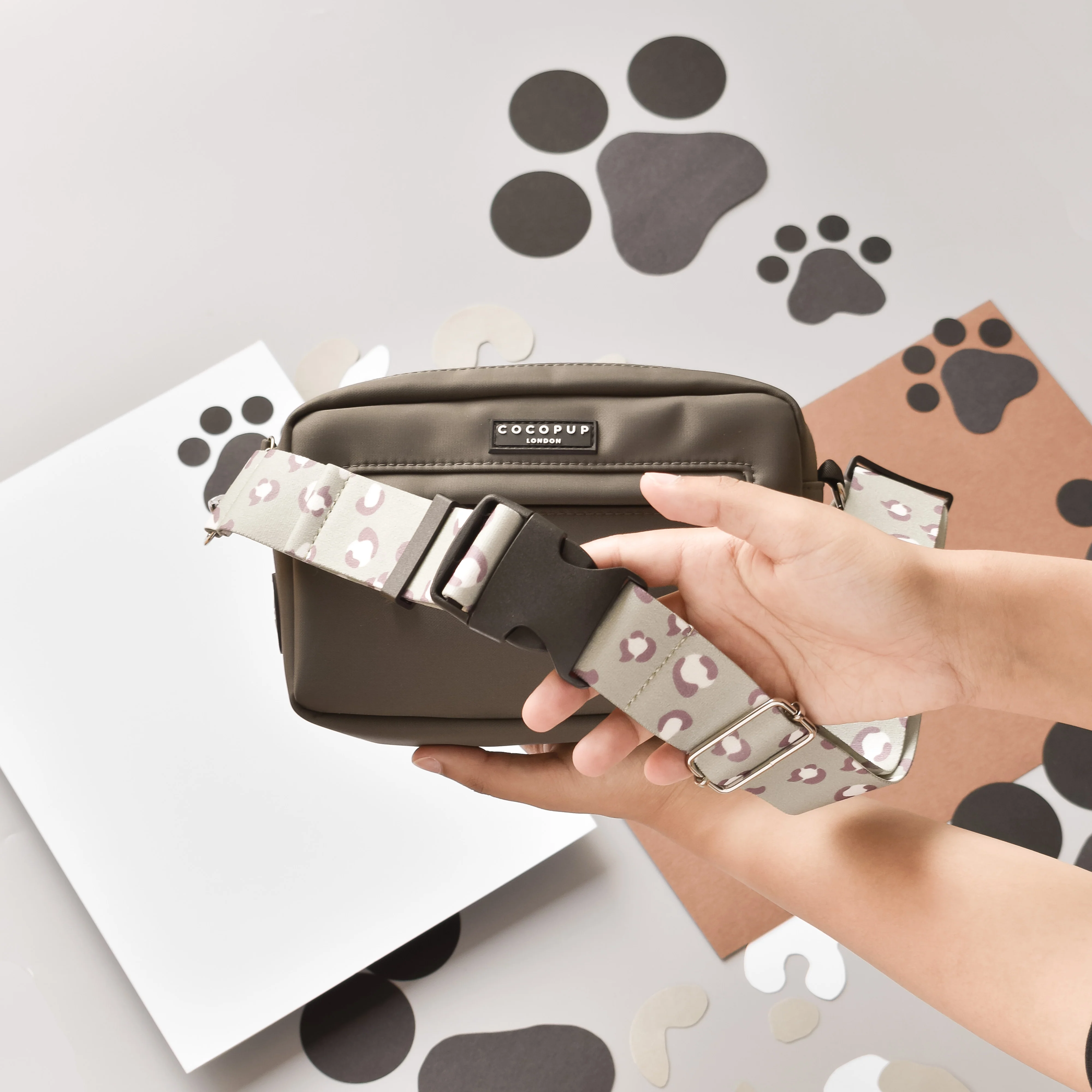 Bum Bag Strap - Sage Leopard - Image 13