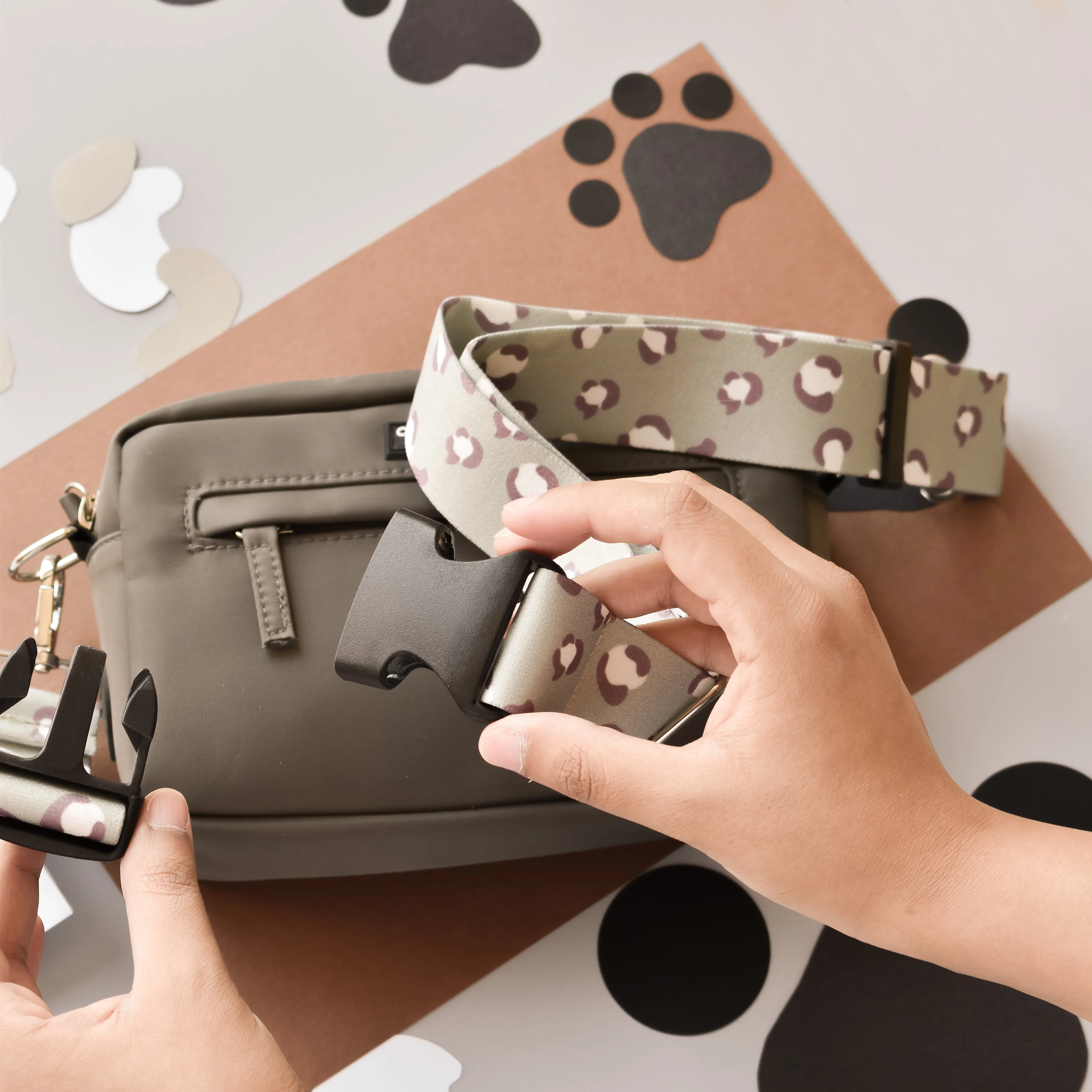 Bum Bag Strap - Sage Leopard - Image 16