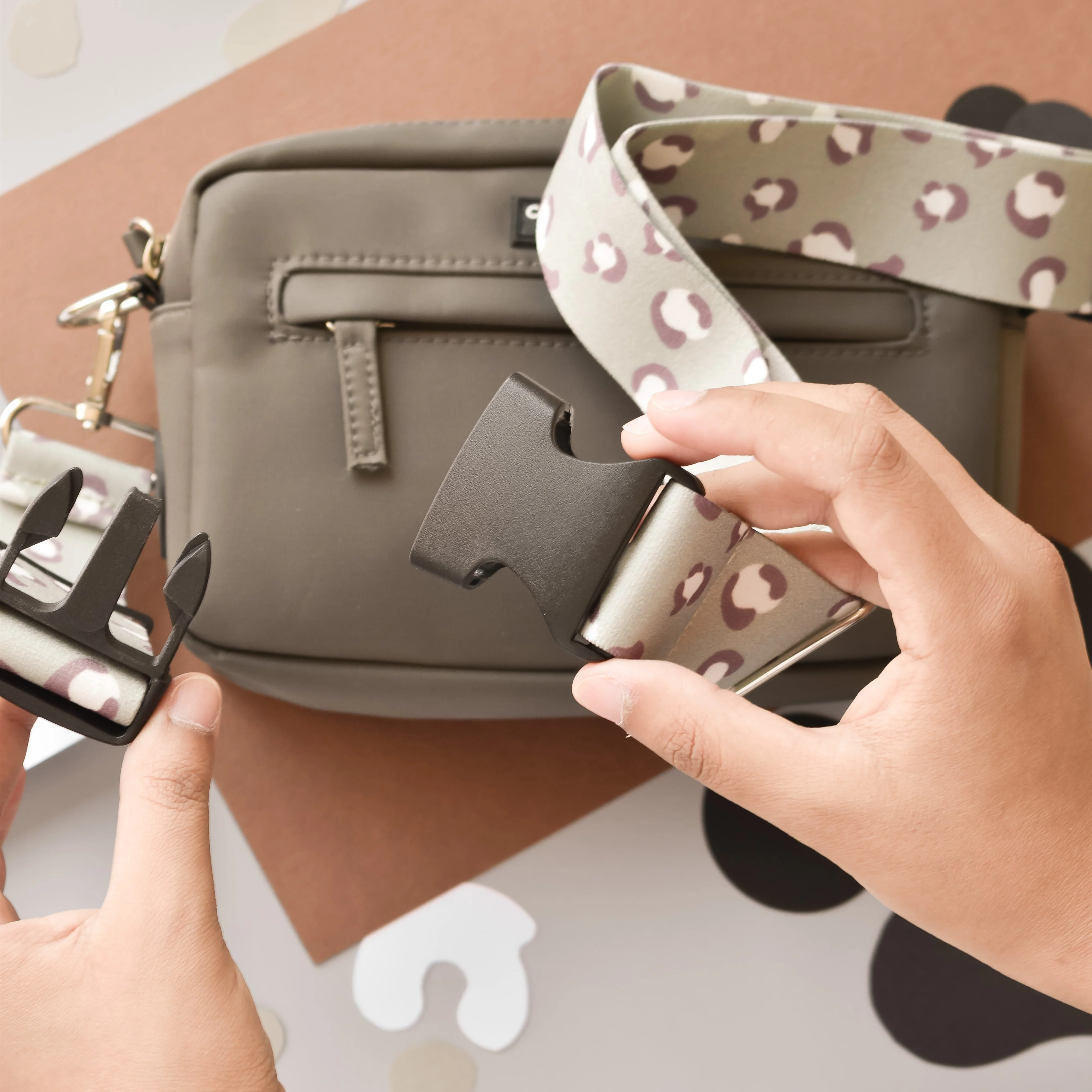 Bum Bag Strap - Sage Leopard - Image 17