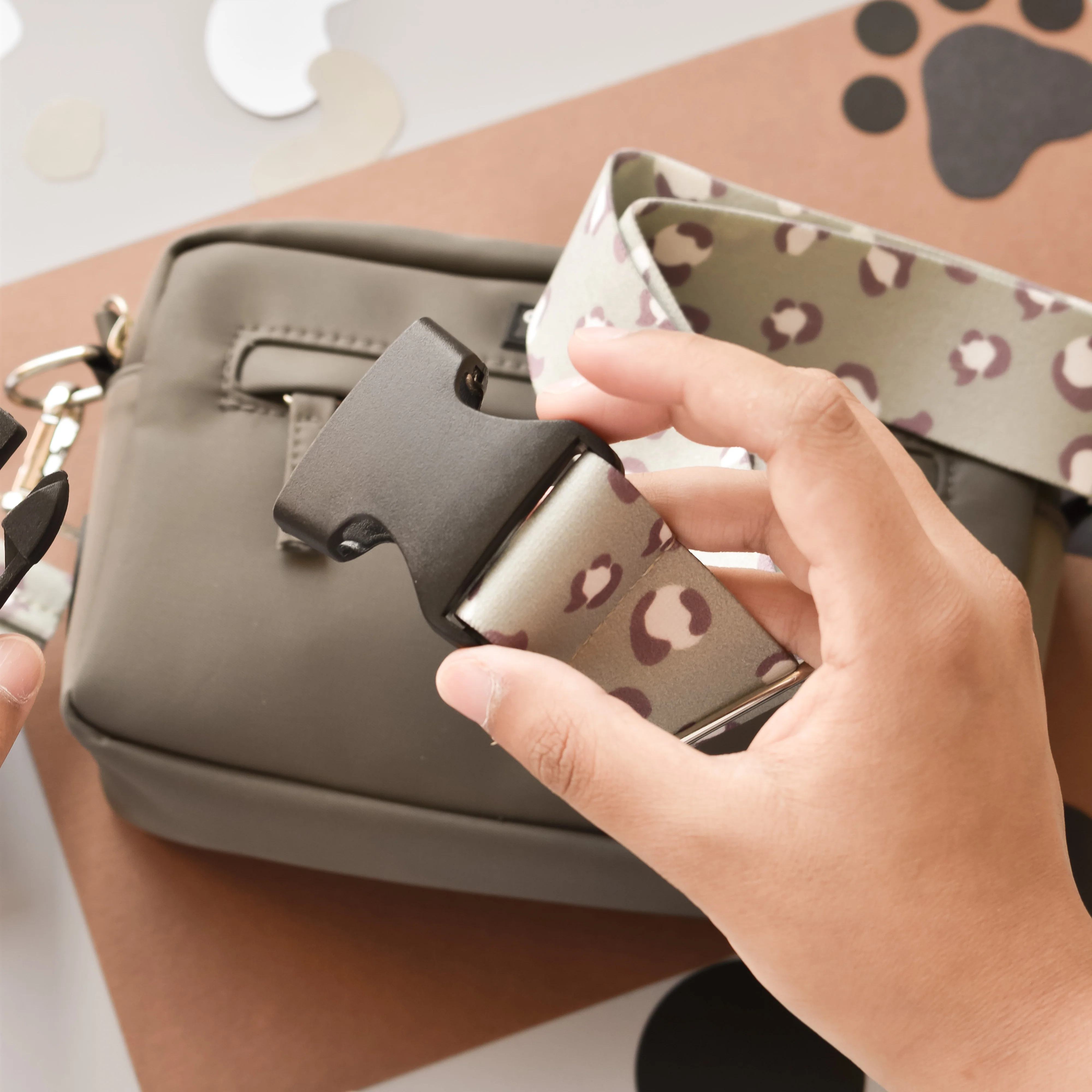 Bum Bag Strap - Sage Leopard - Image 18