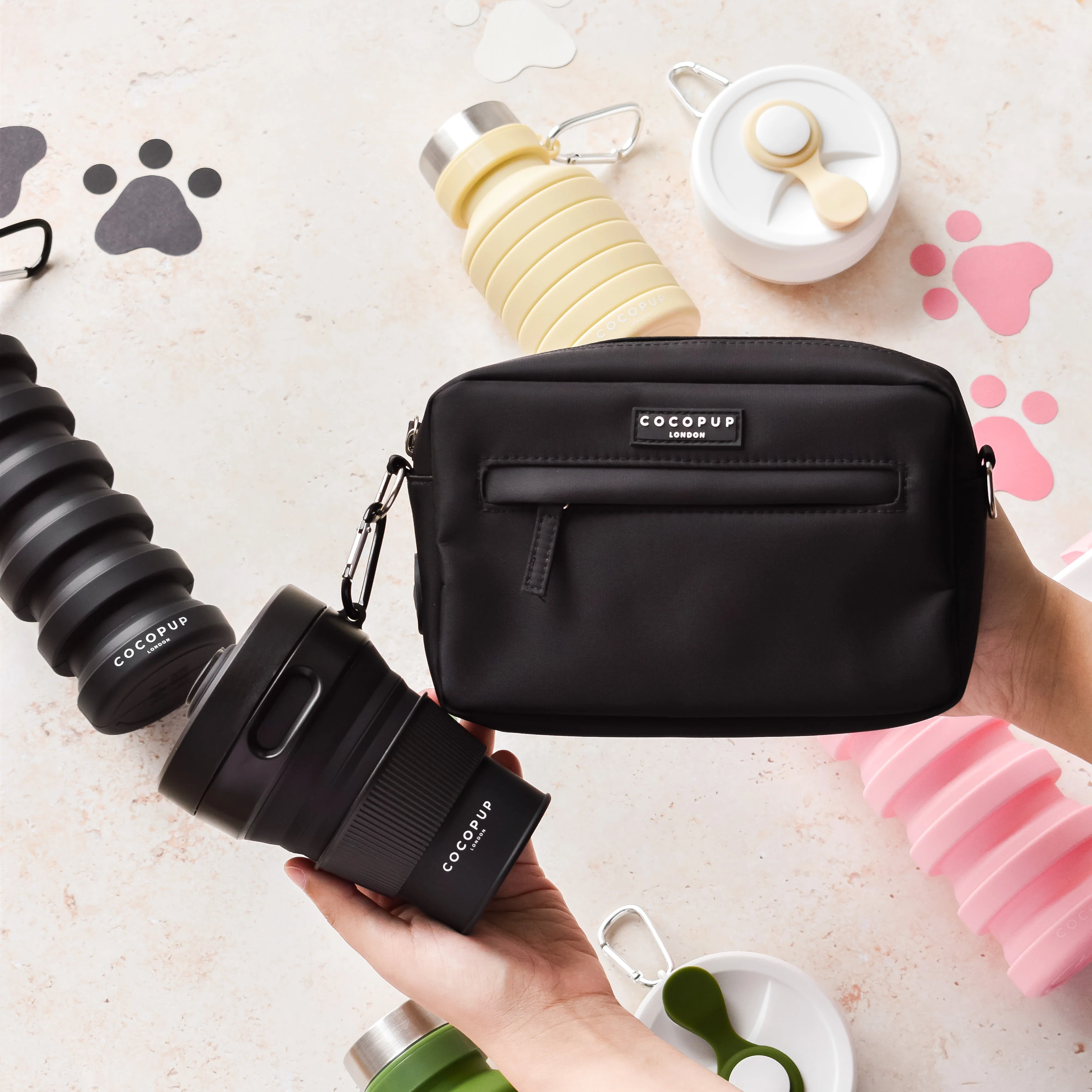 Collapsible Coffee Cup - Black - Image 4