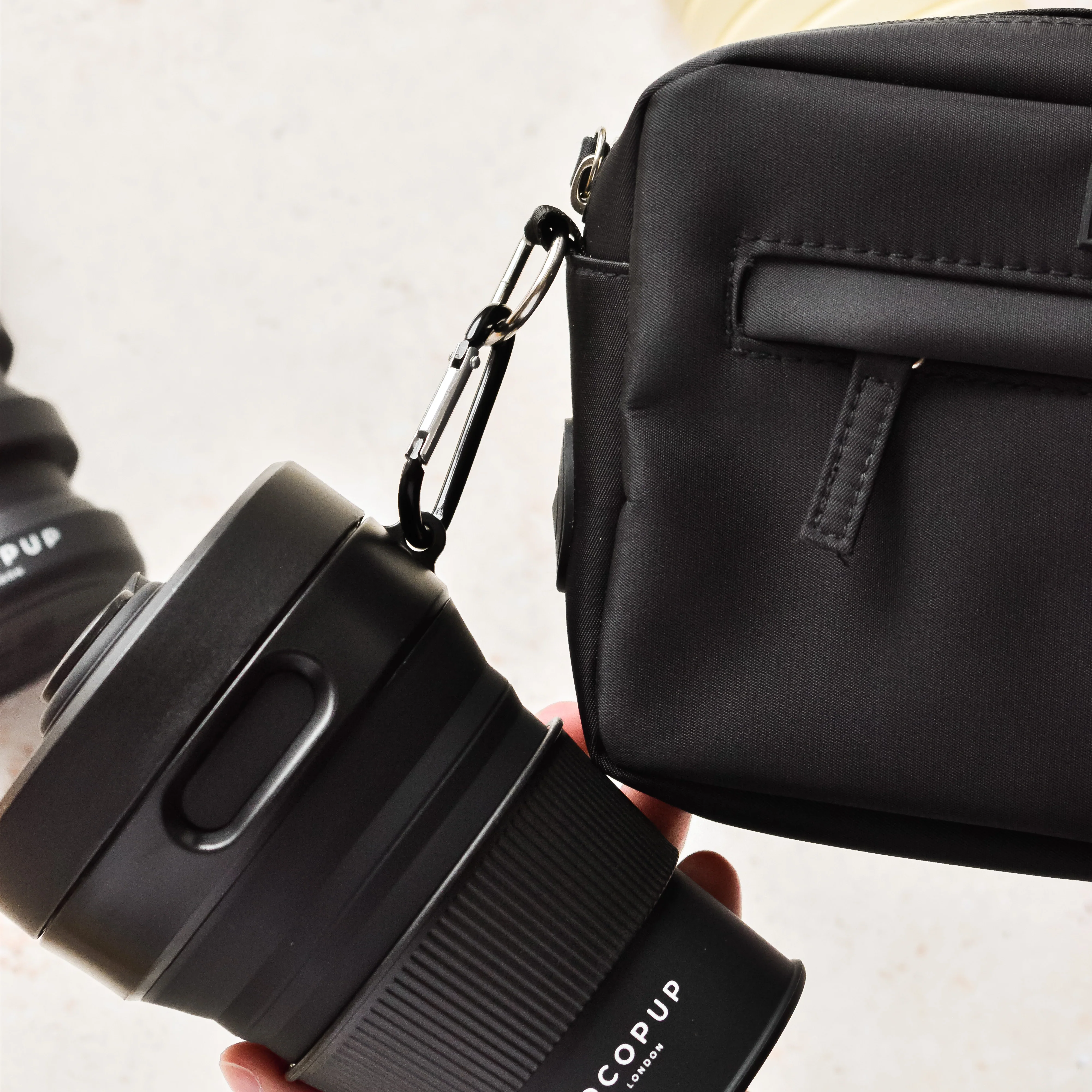 Collapsible Coffee Cup - Black - Image 5