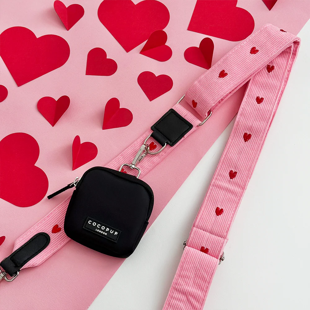 Dog Walking Bag Bundle - Pink Heartstrings Cord - Image 3
