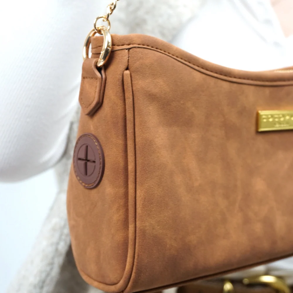 Dog Walking Bag - Tan Suedette - Image 11