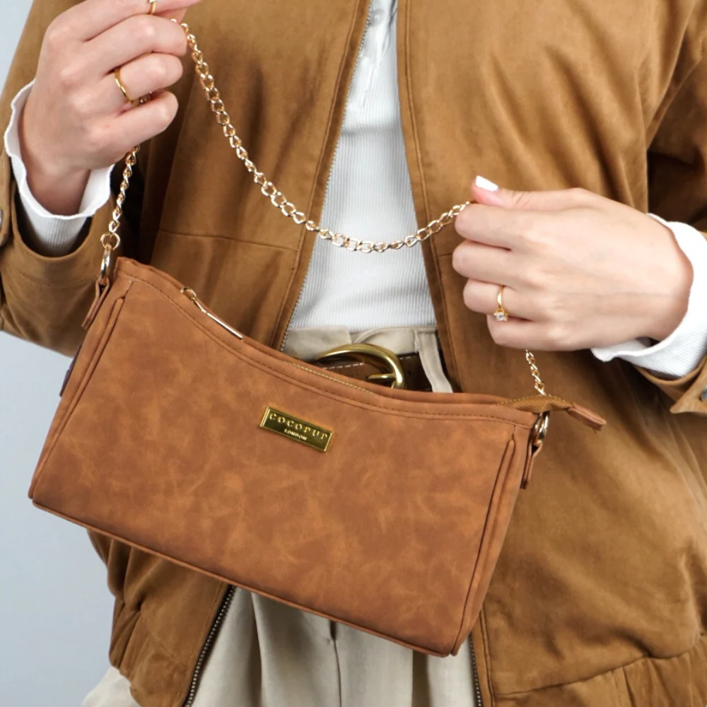 Dog Walking Bag - Tan Suedette - Image 12