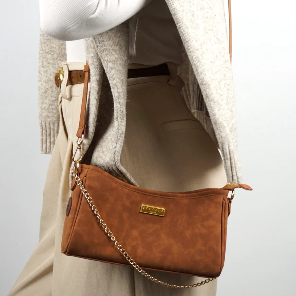 Dog Walking Bag - Tan Suedette - Image 14