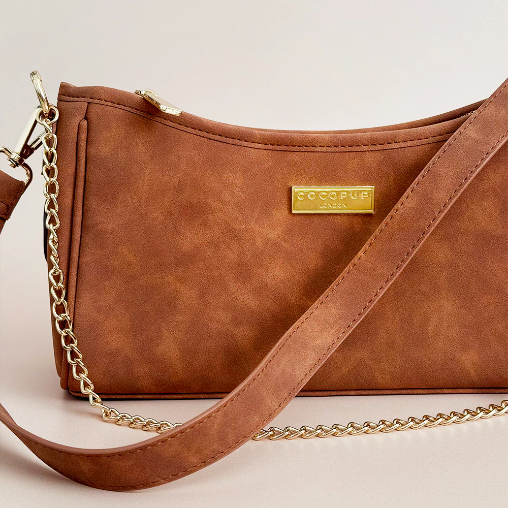 Dog Walking Bag - Tan Suedette - Image 3