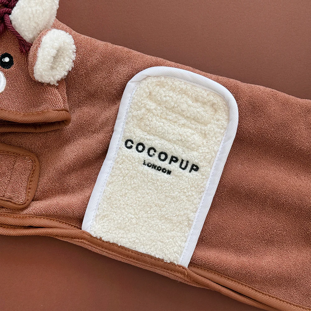 Harold the Highland Cow Drying Robe - Image 4