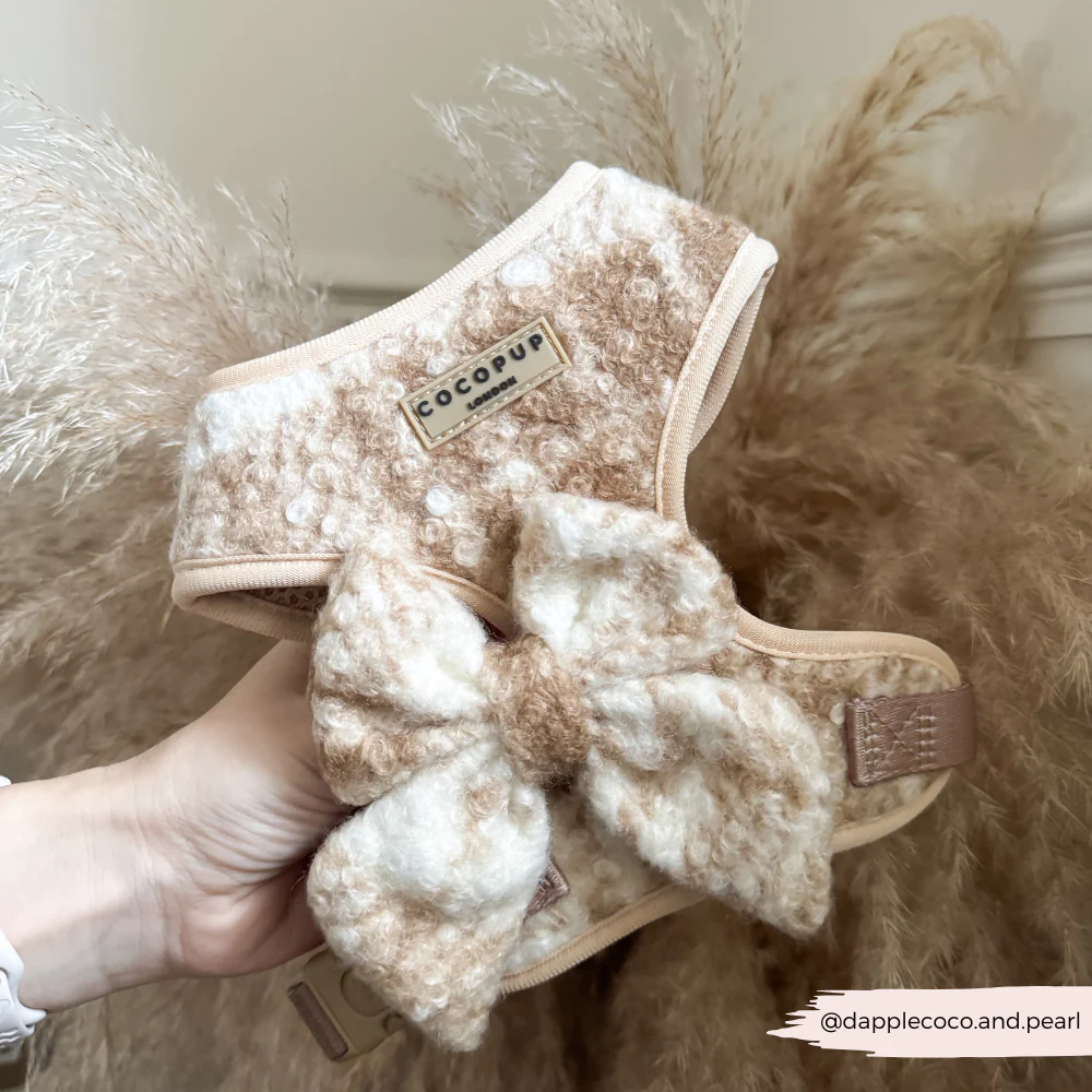 Highland Fleece Adjustable Neck HARNESS - Oatmeal - Image 5