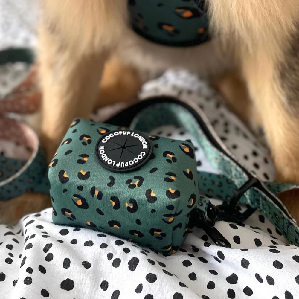 Khaki Leopard Poop Bag Holder - Image 3