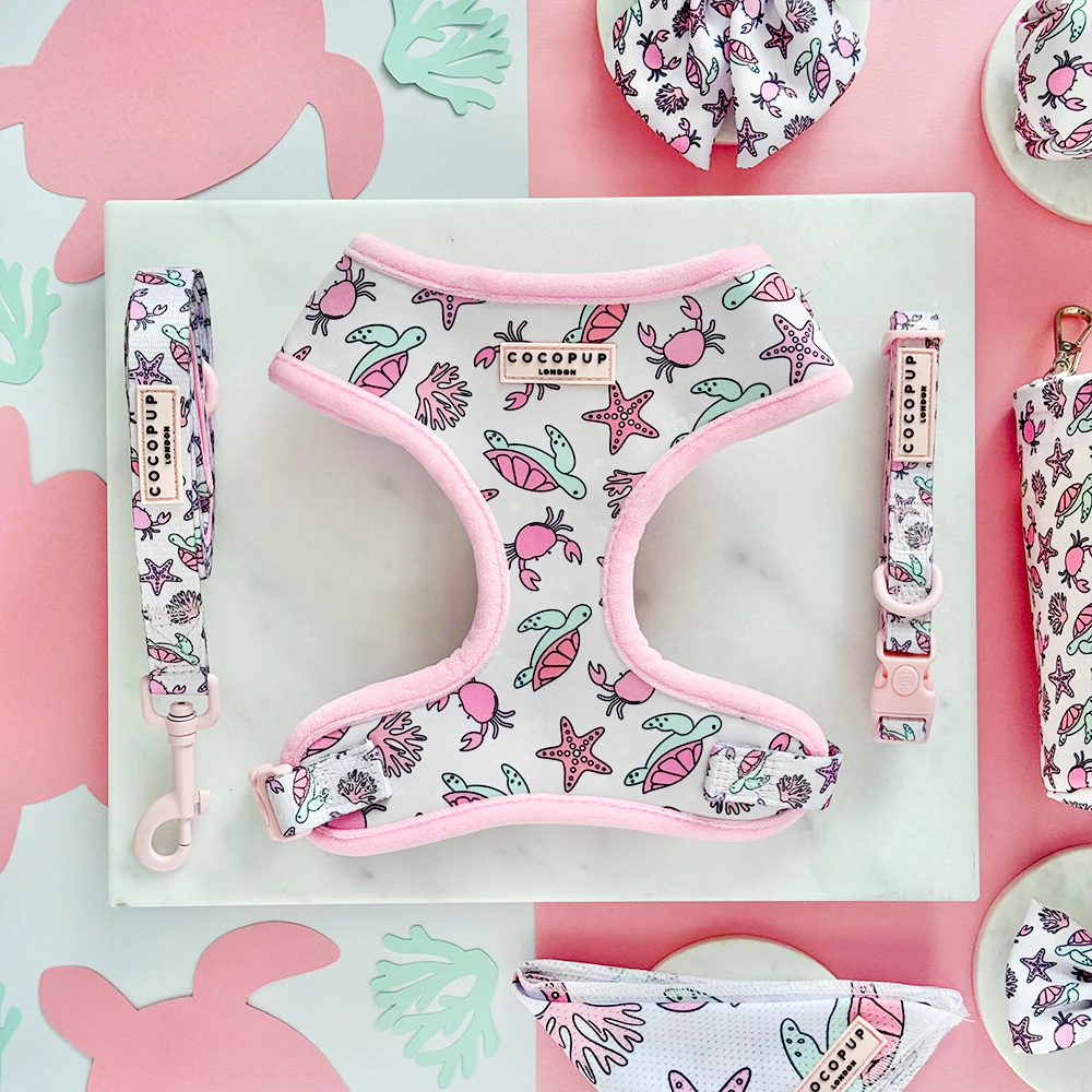 Pawcific Pink Reef Adjustable Neck HARNESS - Image 3