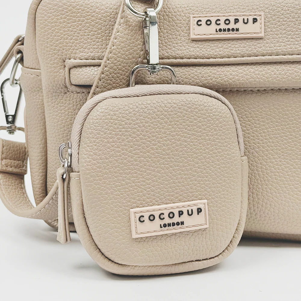 PU Leather Dog Walking Bag Bundle - Caramel - Image 4