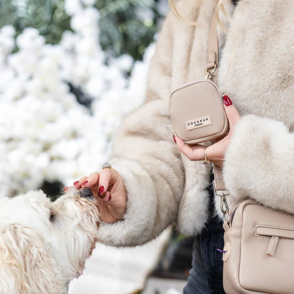 PU Leather Dog Walking Bag Bundle - Caramel - Image 8