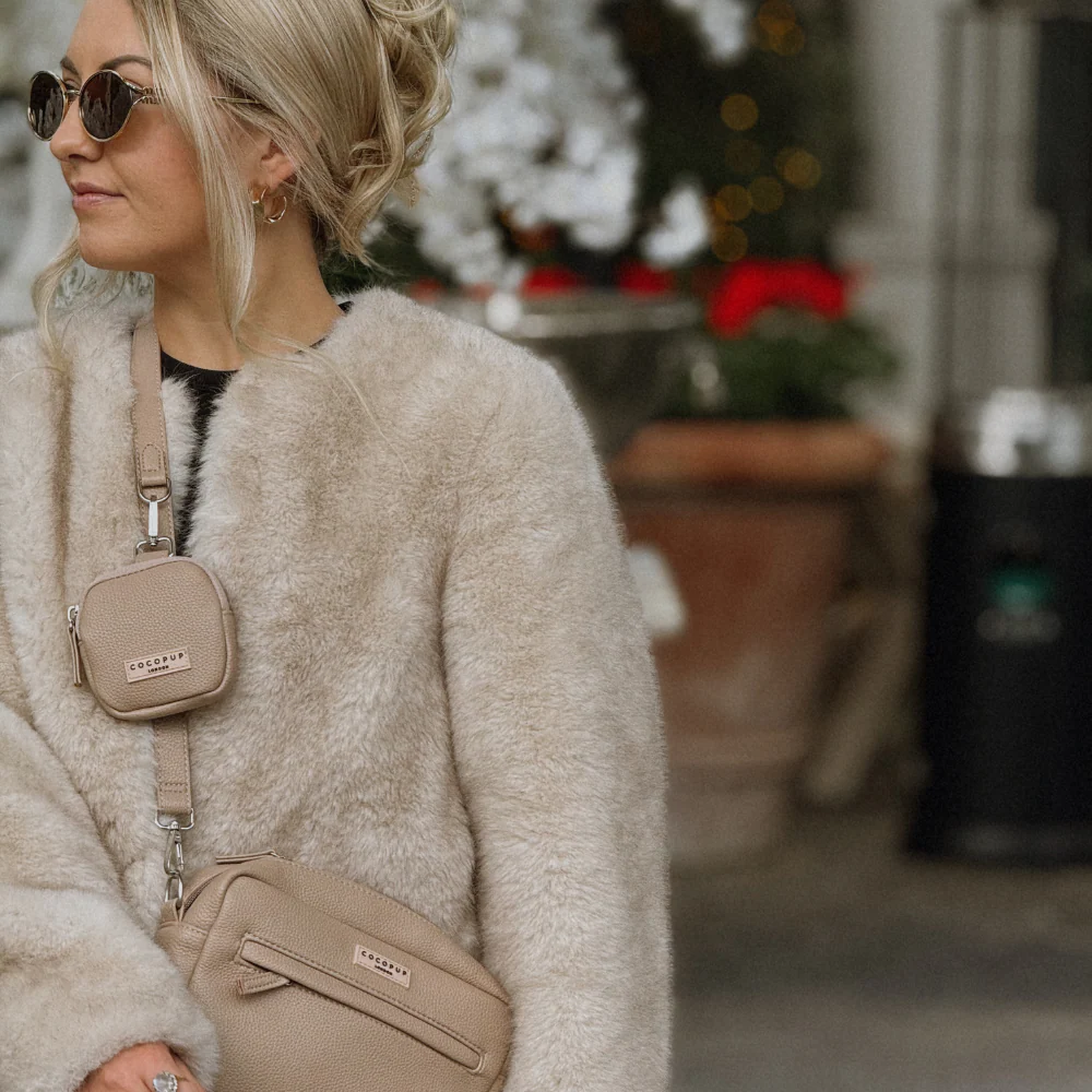 PU Leather Dog Walking Bag Bundle - Caramel - Image 9