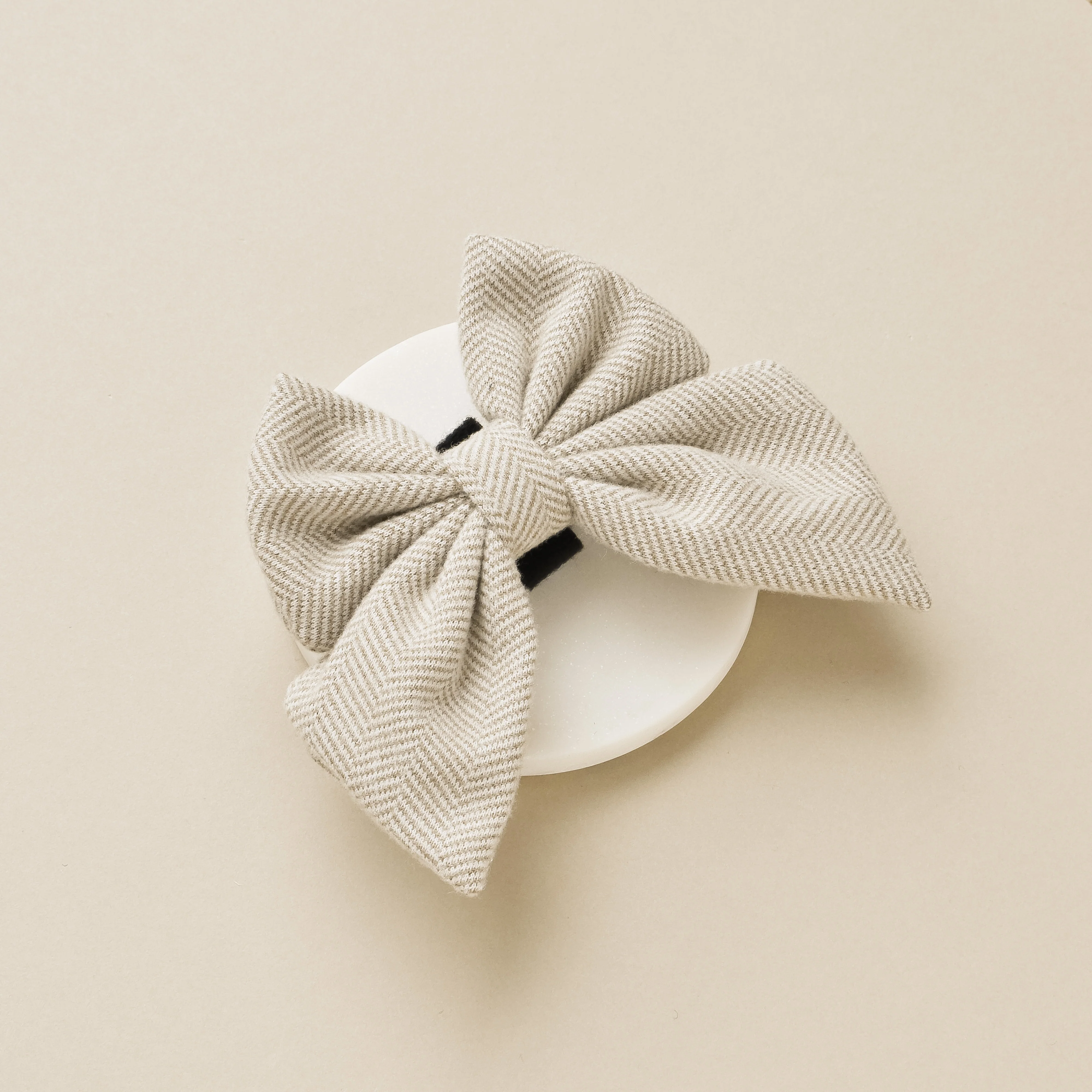 Brown Tweed Sailor Bow Tie - Image 3